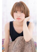 伸ばしかけにも◎ナチュラルかわいい丸みショート