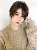 ナチュラルショート_スリークボブ厚めバングローライト_37040