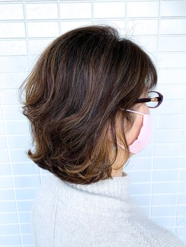 オーシャン(Ocean) [OCEAN Hair&Life藤原純] ハイライトカラー☆明るい白髪染め☆