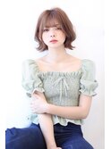 ミルクティベージュAラインボブ