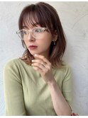 ACE横浜 チェリーブラウン×ニュアンス巻き