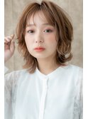 大人ハイライト流れるレイヤー小顔オン眉ボブT2川口20代30代40代