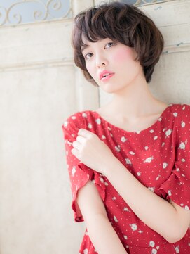 モッズ ヘア 福岡姪浜店(mod's hair) *mod's姪浜*…ベビーバングxアッシュブラックマッシュパーマf