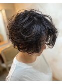 ノージェンダーなハンサムショート/ウェーブパーマ