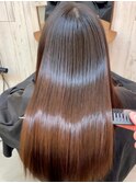 髪質改善縮毛矯正×ショコラアッシュ【横浜】
