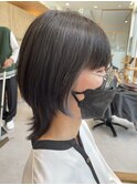 ボブウルフ×インナーカラー