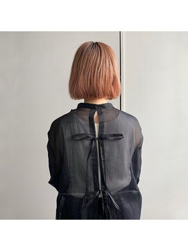 ルッソリベラ 池袋(Lusso libera) 大人可愛いハイトーンボブ　30代40代50代