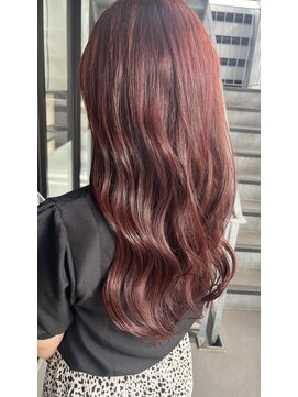 テラスヘア 新潟駅南(TERRACE hair) 【艶髪カラー】色味も楽しめるカシスレッド