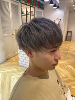 【 シルバーグレー × 王道マッシュショート 】