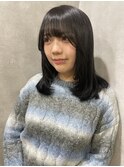 顔周りにざっくりレイヤー◎