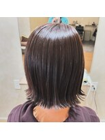 ジャパンデザイナーズアカデミー&nbsp;ブラウンカラー×外ハネボブ【堺、深井】