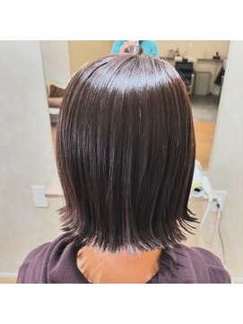 ジャパンデザイナーズアカデミー ブラウンカラー×外ハネボブ【堺、深井】
