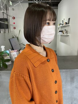 ビューナゴヤ 名駅(VIEW NAGOYA) 魅力倍増カールシアーカラーショートヘアダークアッシュ