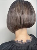 アシンメトリーボブ　ツーブロック