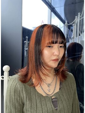 オンザ(ONTHE) ”design color”  orange×black