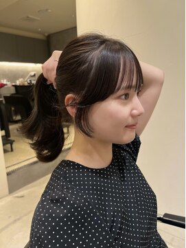 ノーレン 銀座(NOREN) 顔まわりカット/小顔カット/骨格補正/後れ毛/フェイスレイヤー