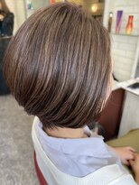 ロマンヤカタ ファース(ROMAN YAKATA fars) 白髪ぼかしハイライトツヤ感カラー@田島(2024/9)