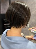 大人可愛い丸みショートボブ/30代/40代/50代/60代