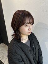 ザザアオヤマ(ZA/ZA AOYAMA) くびれミディ/似合わせカット/カカオブラウン/ピンクブラウン