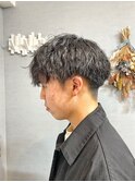 メンズマッシュ×波巻きパーマ