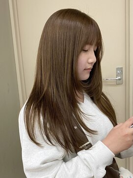 パークレーン アイス イヴェン(park lane ICI yeven) ロングブリーチなしWカラーブラウンベージュ10代