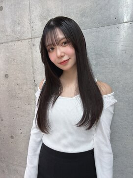 ロンドメリア 天神大名店(Lond Melia) イメチェンヘアスタイル美髪のススメワイドバングブルーブラック