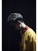 大人男子のブリーチカラー