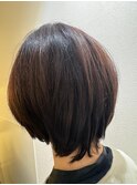 丸みのあるショート