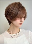30代40代50代絶壁解消前髪あり小顔前下がり大人ショートボブNAYU