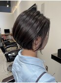 ★30代40代50代ひし形ツヤトップふんわりくびれ前下がりショート