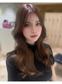 彩*韓国くびれヘアはお任せ！20代30代前髪お顔周り２weyバング