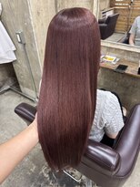 ヘアカロン 熊本本店(Hair CALON)&nbsp;ブリーチなしレッド