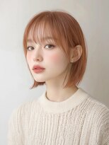 クレム 博多駅店(ChLem) ブリーチカラー オレンジブラウン 博多美容室