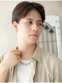 20代30代ダークブラウン爽やかスマートマッシュビジネスH草加