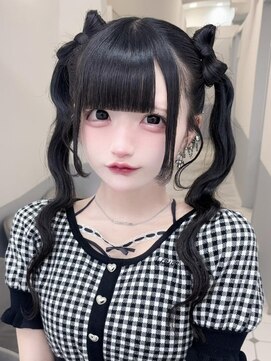 リルミー ミュエナ 大須 矢場町(Lilme myuena) 立体リボンツインテール   ヘアメ　＊Lilme＊