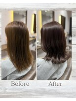 ティーリング 天王町(T ring) 外はねミディアムヘア