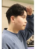 毛流れセンターパートナチュラルツーブロック