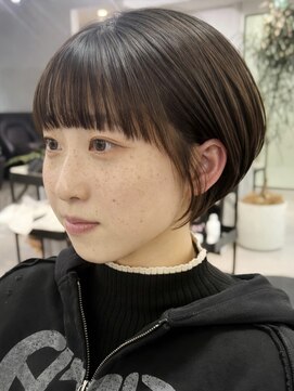 フォト 新宿三丁目(foto) 丸みショートボブ/ボブ/ショートボブ/前髪/顔周り