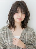 ダークアッシュハイレイヤーシャギーウルフカットX上尾30代40代