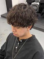 アンドメゾンオム(&Maison. homme)&nbsp;【大人のマッシュ】無造作シャドウパーマ×ナチュラルショート