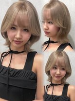 ロウル 渋谷(LOWRL) ミルクティーベージュ/ケアブリーチダブルカラー/渋谷駅
