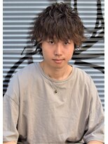 クオンヒール(QUON HEAL)&nbsp;マッシュウルフ波巻きツイストスパイラルパーマシャドウパーマｎ