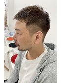 メンズショート×ハイトーンアッシュ