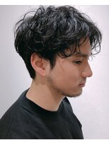 メルト 吉祥寺(melt)&nbsp;《長谷川》大人前下がりマッシュくせ毛パーマソフトツーブロック