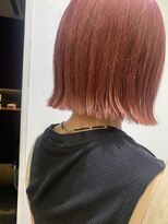 アジールヘア 池袋東口店(agir hair) レッドカラービタミンカラーショートくびれヘアダブルカラー池袋