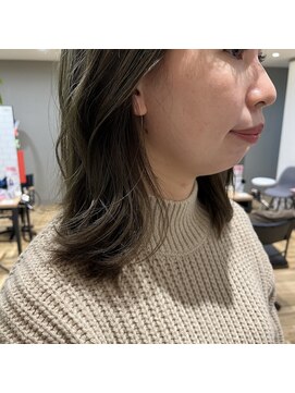 アルマヘアー(Alma hair by murasaki) ◎ミディアムくびれヘアーのマットアッシュ◎