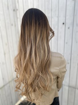 イーアップ バイ ボス(e up by boss) ロンググラデーションカラー