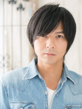 トニーアンドガイメン ホテル京阪仙台店(TONI&GUY MEN) ナチュラルで好感度上がるウザバング黒髪ウルフショートf仙台