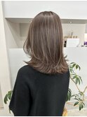 レイヤーカットハイライトショートヘアイルミナカラーオージュア