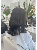 AO hair 透け感アッシュ